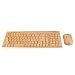 Produktbild Bewinner Drahtlose Bambus Holz Tastatur Maus Kamm, wasserdichte chinesische traditionelle Nicht verblassen ultradünne Tastatur 1600 DPI Mäuse Set