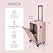 Bric's B|Y Ulisse Spinner Suitcase - 21 Inch Carry-On Luggage - Hard Exterior and TSA-Approved Lock - Rosa Perla