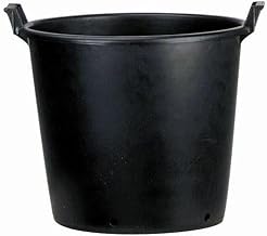 Pasquini Bini 50/41cm Round Planter with Handles 50/41cm Black