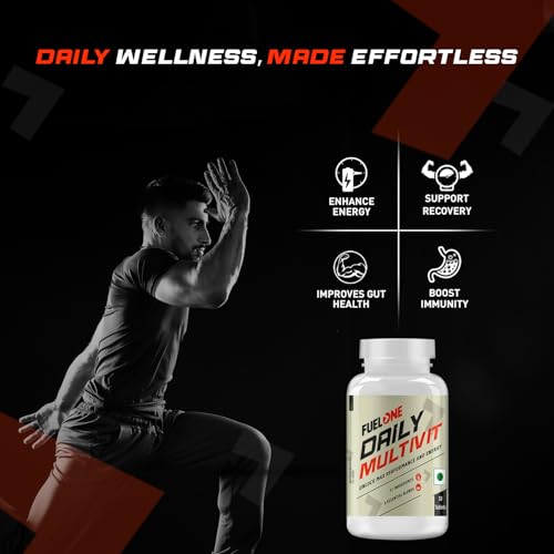 Image of FUELONE Daily Multivitamin, 30 Tablets | 51 Ingredients & 6 Blends, For Energy, Immunity & Recovery