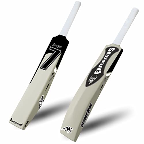 Jaspo 7 Enforcers Heavy Duty Plastic Tennis Cricket Bat,Full Size (34 X 4.5 Inch) Premium Bat for All Age Groups – Kids/Boys/Girls/Adults (7 Enforcers)