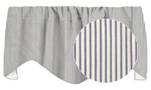 Decorative Things Valances for Windows, Farmhouse Curtains, Kitchen,Living Room Treatments, Swag...
