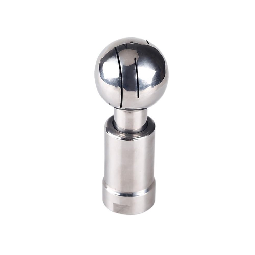 Stainless Rotary Cleaning SS304 Stainless Rotary Spray Ball, Sanitary Female Thread 360 Degree Coverage Wash Fitting 1pc(1 inch)