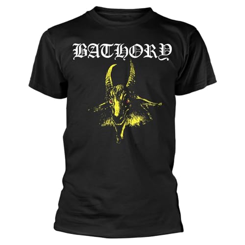 Plastichead Bathory Goat Band Logo T Shirt Size M vêtement musique