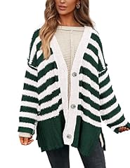 Striped Dark Green White