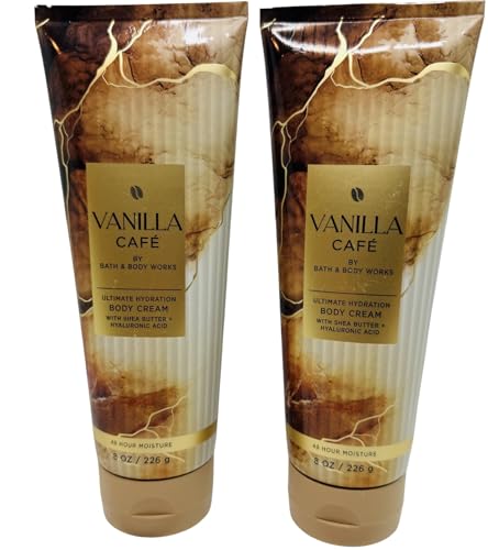 Bath & Body Works Vanilla Café Ultimate Hydration Body Cream 8 Ounces Pack of 2 - image 1