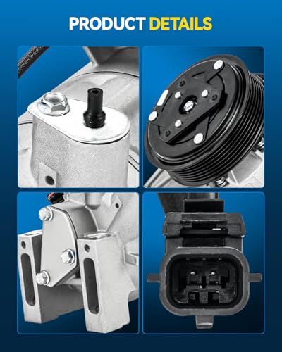 Image of PHILTOP 198667 NEW Air Conditioner AC Compressor with Clutch Compatible with Nissan Murano 2015-2023, Murano 2016 3.5L,Maxima 2016-2023