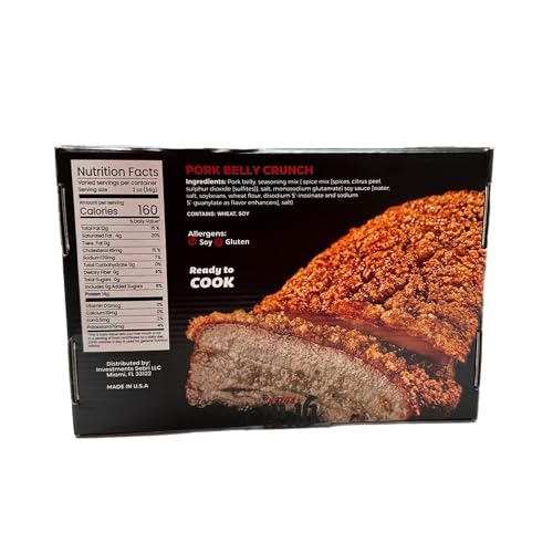 Locos X Grill Pork Belly Crunch Authentic Asian Flavors Pre Cook, Frozen and Ready in 15 to 25 Minutes. Chicharron - Pancetta - Barrigada - Porkbelly, 4 Pounds - Thumbnail 6