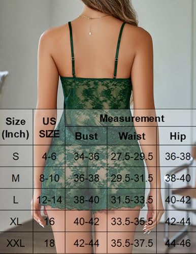 Image of Avidlove Sexy Pajama Set for Women Floral Lace Lingerie Set Sheer Sleepwear See Through Cami Shorts 2 Piece
