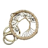Genérico Llavero Hombre,Llavero Árbol de La Vida Dorado Llavero con Piedra Preciosa para Mujer Llavero de Cristal Natural con Cierre de Langosta de Aleación Regalos para Nuevos Comienzos Adornos para