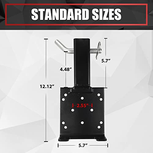 Viagl Universal Trailer Hitch Winch Mounting Plate With 2'' Receiver , Winch Bracket Winch Mounting Plate For Atv Utv Winch Bracket Mounting Bracket, Black, (Vg013) #TOP1