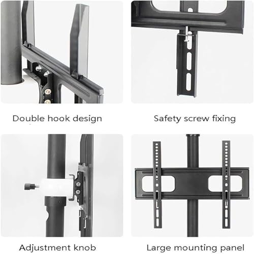 Cloison de séparation support TV LCD LED cadre rotatif 360 base rotative au sol - 6