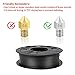 iSANGHU Carbon Fiber PETG Filament 1.75mm, Lightweight/High Strength PETG CF 3D Printer Filament, Black Carbon Fiber Filament 1kg(2.2lbs) Spool