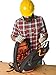 Rugged Tools Tradesman Tool Backpack - 28 Pocket Heavy Duty Jobsite Tool Bag Perfect Storage & Organizer for a Contractor, Electrician, Plumber, HVAC, Cable Repairman (Black/Orange)