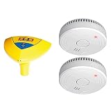Bock électrique sans Fil Alarme de Piscine, 1 pièce, Elbo de 073 & ELRO FS1805 Détecteur d...