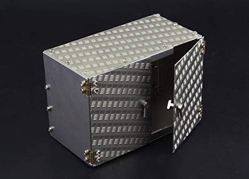 Lesu - Caja de herramientas de metal de simulación para 1/14 Rc Tractor Truck Car DIY Tmy