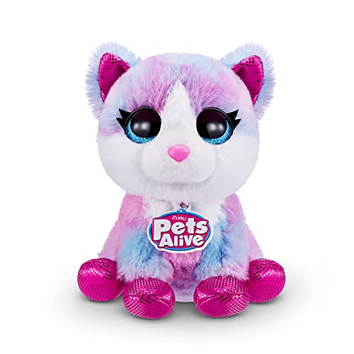 Pets Alive Pet Shop Surprise Kitty Toys for Kids by ZURU - Interactive Kids Toys with Electronic 'Speak & Repeat', Animal Playset Kitty Gifts for Girls and Kids (Series 2)