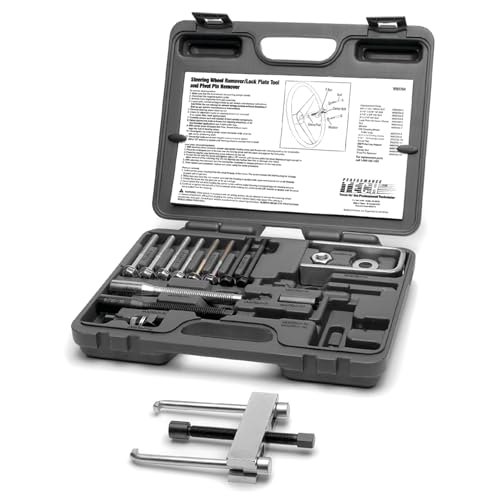 Performance Tool W89704 Steering Wheel Removal Kit - Includes Puller, Bolts, and Tools for Automotive and Light Trucks