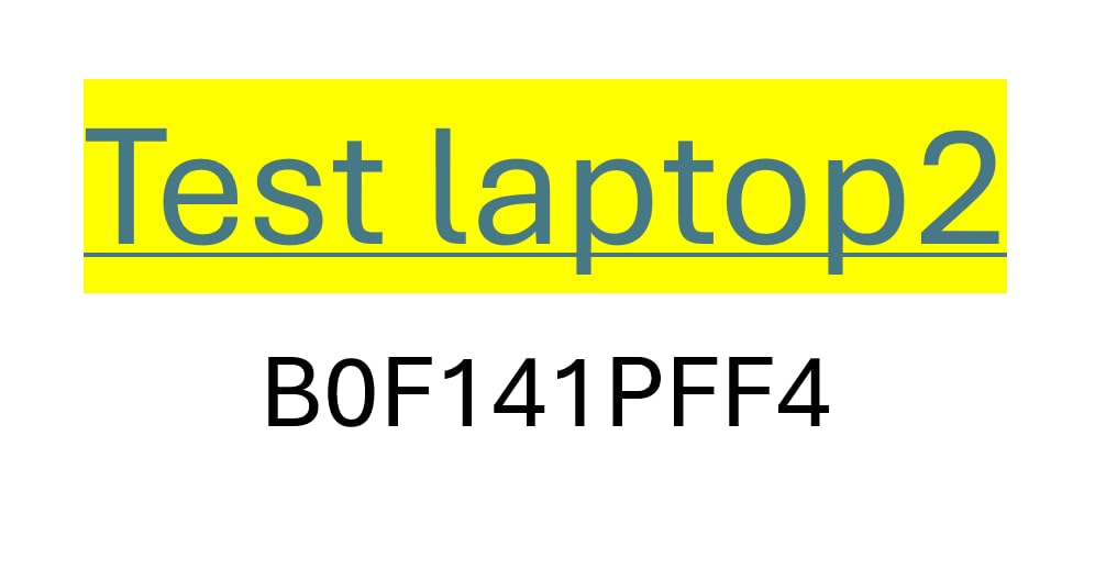 Test laptop2