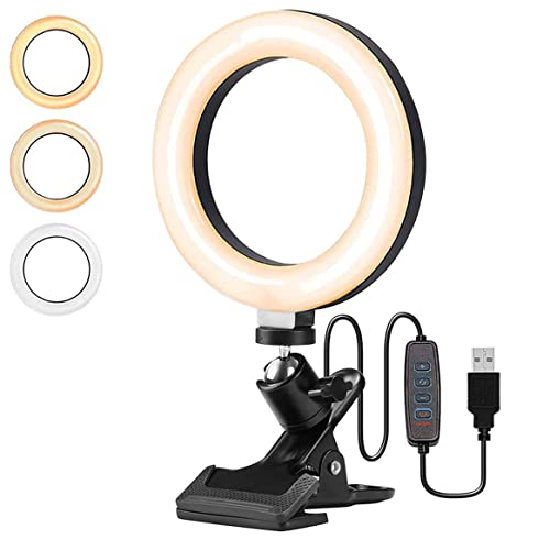 LED�����O���C�g USB���B�胉�C�g 6.3�C���` ���a16cm zoom ���C�g 3�F���[�h 10�i�K�������D���C�g �I�����C����c/�e�����[�N/���B����/�^�u���b�g/�m�[�g�p�\�R��/������/YouTube/Facebook/Twitter/Tik 