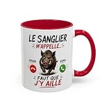 Teecustom Tasse Le Sanglier M’Appelle Faut Que J’Y Aille – Mug...