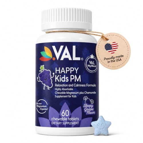 VAL Kids Magnesium Chewables Sleep Aid | Sugar & Melatonin...
