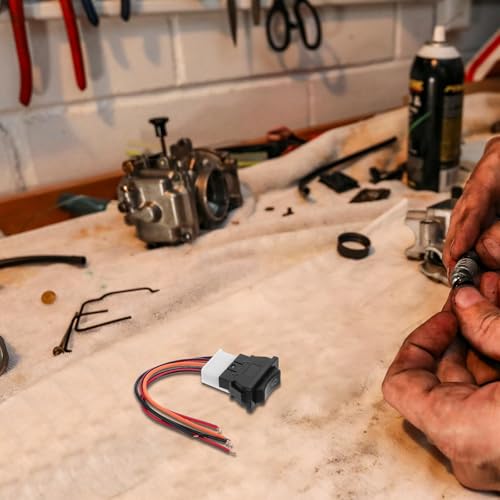Interruptor de elevalunas eléctrico automotor de 5 pines y cableado para botonera de coche 6