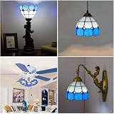 HJRegaFimu Wymiana cienia 15 cm świeża prosta kratka witrażowa lampa dekoracja domu abażury akcesoria pasują do lamp wiszących, sufitowych, ściennych lamp podłogowych (giallo)