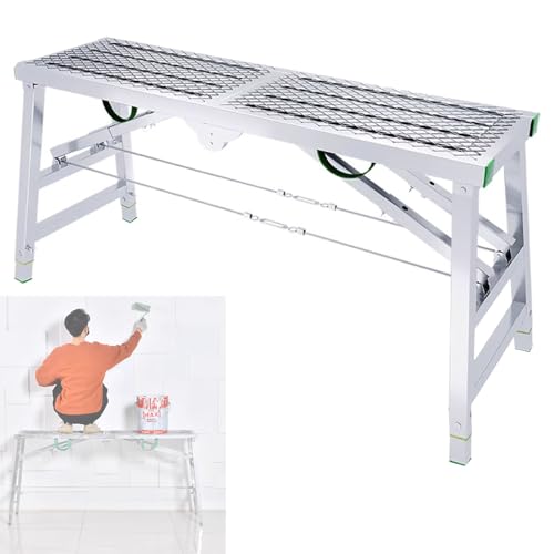 Échafaudage portatif pliable à hauteur réglable pour travaux