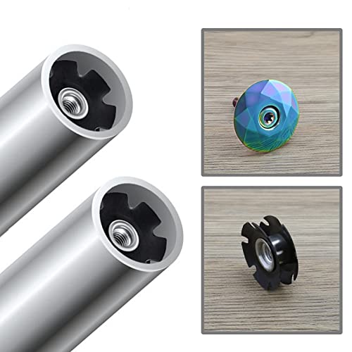 Bicycle Headset Cap Aluminium Alloy Mountain Bike Front Fork Stem Top Cap Bowl Cover With Screw For 28.6Mm Threadless Shaft And Fork Colourful #TOP2