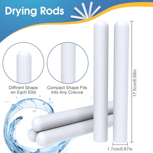 Image of NUHUi 10 Pcs Large Drying Sticks Dry Desiccant Dehumidifier Rod Dryer Stick Reusable Desiccants Absorb Liquid Easily Keeps Toys Dry Gift