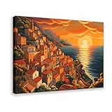 Photo Gallery qitjsgd poster su tela amalfi moderno, decorazione per camera da letto, ufficio, camera da letto, regalo, 50 x 75 cm Photo Gallery qitjsgd poster su tela amalfi moderno, decorazione per camera da letto, ufficio, camera da letto, regalo, 50 x 75 cm
