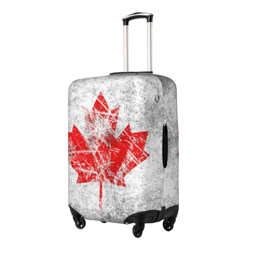 Canada Flag Print Suitcase Cover Luggage Protector Washable Elastic Fashionable Travel Gear Cover2