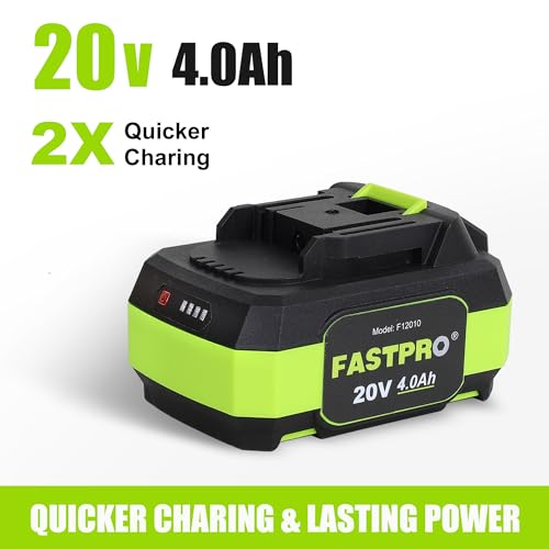 FASTPRO 20V Cordless 1/2 in. Impact Wrench (500N.M), Brushless Motor with 4.0 Ah Battery & Charger, Included 4 Sockets and Storage Case