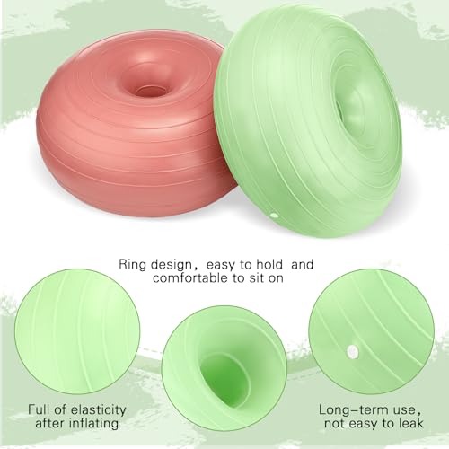 Libima 4 peças de assentos flexíveis para sala de aula, cadeiras infláveis de bola de ioga com bomba