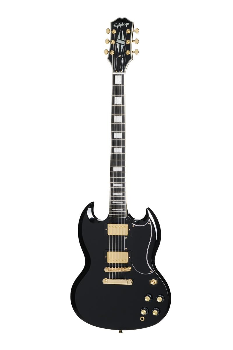 Amazon | Epiphone/Inspired by Gibson SG Custom Ebony エピフォン