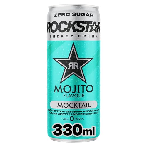 Rockstar Energy Drink Mocktail Mojito Zero Sugar, 12x330ml – 0,0% – Ansicht 3