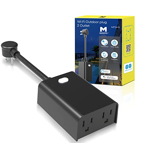 Minoston Outdoor Smart Plug Wi-Fi Plugs Outlet main view