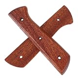 Cabilock Ersatzgriff aus Sapele Holz für Kochmesser mit Rutschfestem und Glattem Griff Komfortabler Holzküchengriff für Küche und Restaurant