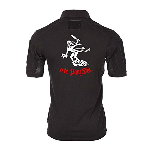 Polo tactique 11te Panzer Div noir taille L WK2
