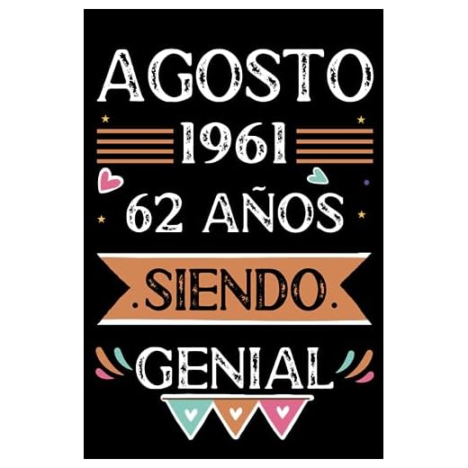 CUADERNO, Agosto 1961, 62 Años Siendo Genial: Libro de visitas, cuaderno, 110 páginas de felicitaciones, idea de regalo, regalo Para la esposa, novia, mujer, La madre