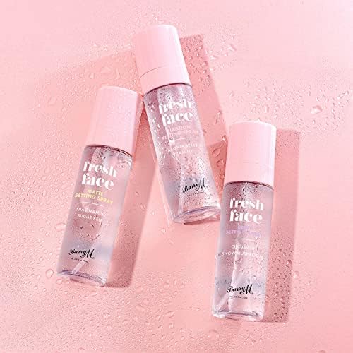 Barry M Fresh Face Matte Finish Setting Spray, Long-lasting, Formulated with Mattifying Sugar Kelp Extract and Hydrating Niacinamide Clear