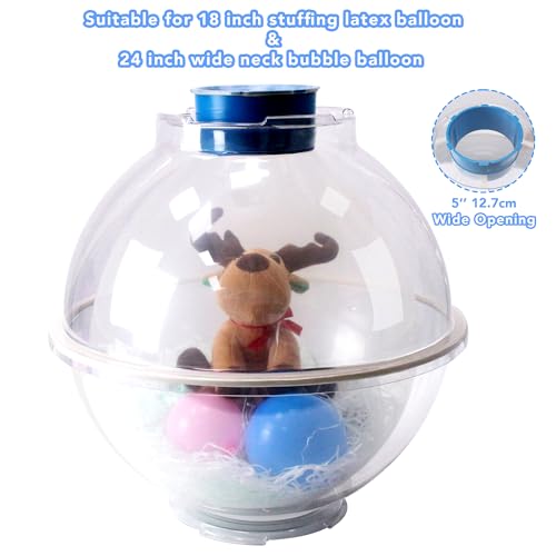 Blue Balloon Stuffing Machine Stuffer Set for Gift Decoration DIY Stuff Balloons 45cm/18inch Stuffing Balloons