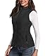 LONGKING Damen Weste Leicht Stehkragen Weste Steppweste mit Reißverschluss Ärmellose Oberteile Tops Coat Jacke Outdoor XL