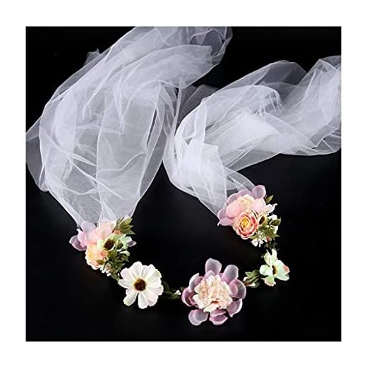 NZDY Blomkrans W brud slöja tyg blomma tiara hårband flicka huvud smycken fototillbehör & Amp; blommig krans