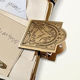 ANATTASOUL Travelers Notebook Clip de Aleación con Diseño de Bosque de montaña y fase lunar de Vintage Bronce Antiguo Clip para Cuaderno Pinzas Journal para Diarios decorativos de Accesorios