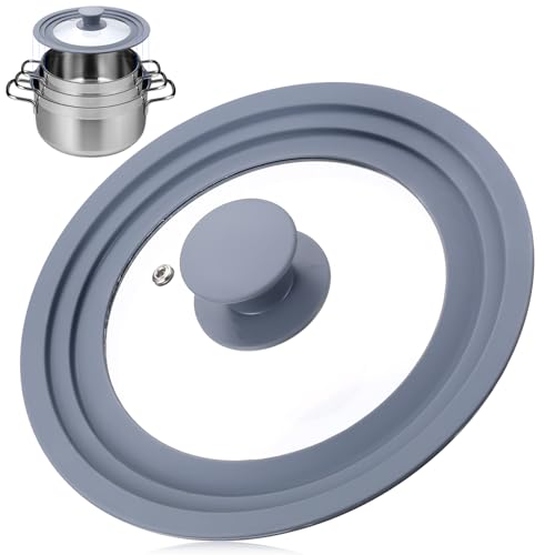 1 PcsTapa Sarten Universal 16cm 18cm 20cm, Tapas Universales de Cristal, Tapa para Sartenes y...