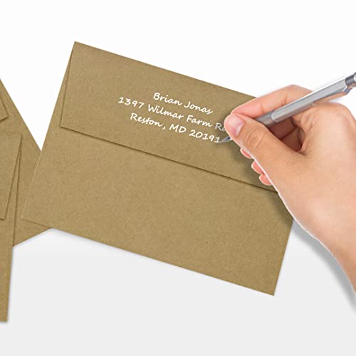 LUXPaper Koperty z zaproszeniem A7 na 5 x 7 kartek o wadze 36 kg, torba na zakupy, koperty z nadrukiem na zaproszenia, z folią transferową i prasowaną, opakowanie 1000 sztuk, rozmiar koperty 5 1/4 x 7