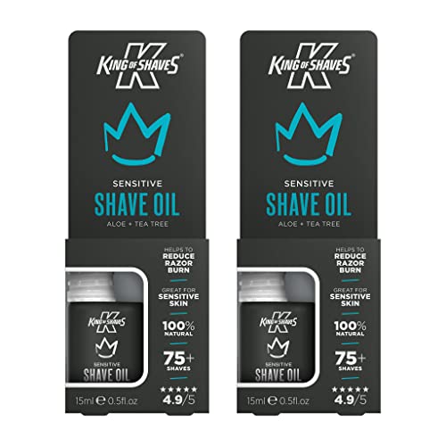 King Of Shaves Sensitive Shaving Oil 2x15ml
