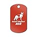 Mister Petlife German Shepherd Mom Engraved Keychain/GI Tag v2 Red